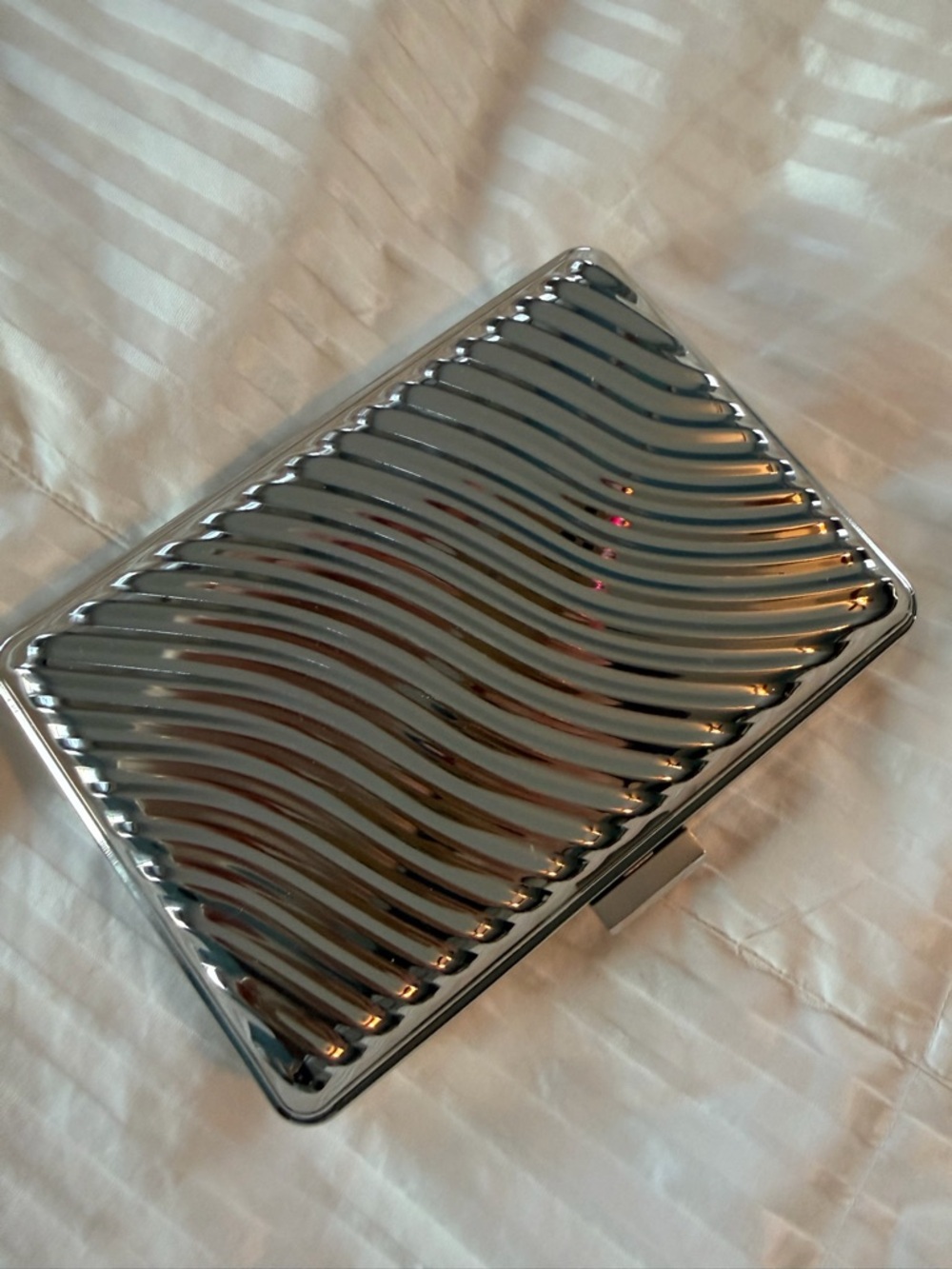ASOS Silver clutch